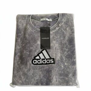 Adidas Black and White Tie-Dye Crewneck